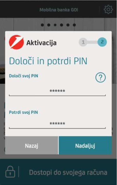Izberite svoj PIN